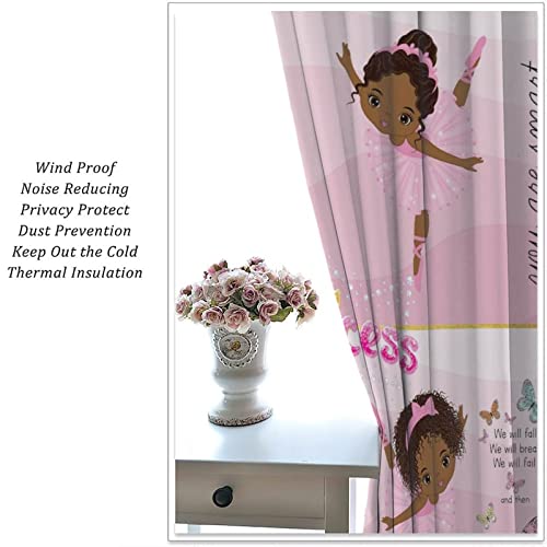Cortinas infantis afro-americanas, tratamentos de janela de menina afro negra para quarto, lindas me
