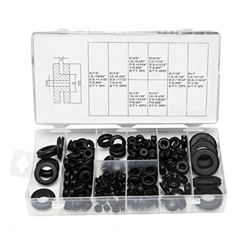 MACHSWON 180 Pcs Nitrile Rubber O-Rings Gasket Kit Metric Sealing O-Ring Washers Assortment Set Gasket O Rings Seal Grommets