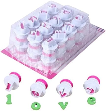 Hobs Büyük Boy Küçük Harf Basmalı Kurabiye Kalıbı Seti 26 Parça