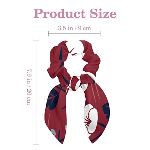 Lot de 6 chouchous en velours rouge pour coiffures de fête - 3