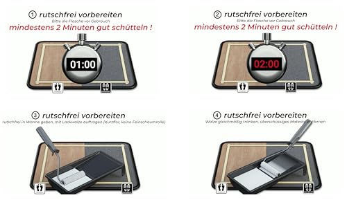 rutschfrei soft - transparente Antirutschbeschichtung für den Barfußbereich - Rutschschutz für Badewanne, Dusche, Fliese, Treppe, Holz, Terrasse und alle Oberflächen im Innen- und Außenbereich