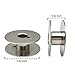Quilt Machine Metal Bobbins (Premium Quality) for Janome 1600P Series, Babylock, Pfaff, Elna, Husqvarna Mid Arm Quilting Machines Plus Many Older Rotary Style Machines - Package of 12