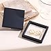VISSUX Gold Hoop Earrings, Delicate Oval Chunky Gold Earrings for Women, Fashionable Exquisite Statement Gold Hoop Earrings Jewelry Gift (GoldB-Stainless steel)