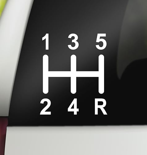 5 Speed Manual Shift Pattern Decal