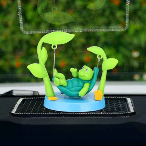 IMIKEYA Solar Wackelfigur Auto lustig Schwingende Schildkröte Ornament Solarbetriebene Figuren Auto Innenraum Wackelfigur für Dashboard Autodekoration