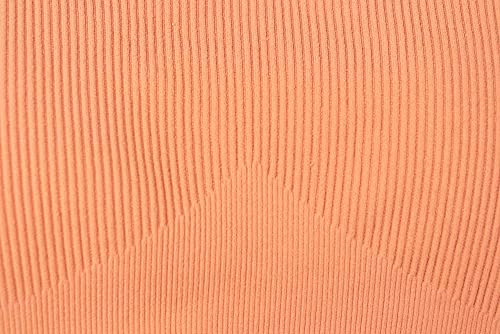 Qinsen Seamless Booty Shorts For Women Square Neck Stretchy Sport Bra Yoga Leggings Light Orange M #TOP5