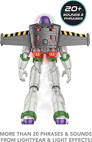 Disney And Pixar Lightyear Toys, Talking Buzz Lightyear Action Figure With Liftoff Vapor Trail, 20 Sounds, Jetpack With Expanding Wings​​​​ #TOP3