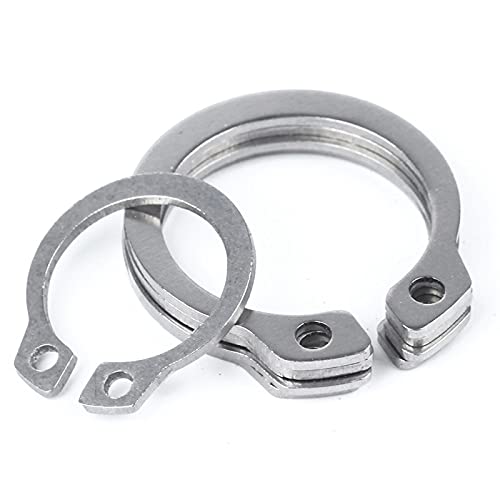 Jieyuzyuo 50Pcs Ss 304 Clamp Spm30-M50 Circlips 10/ For Shaft Type C Shaft Retaining Circlip Card Outer Snap/50Pcs/M50