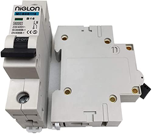 Image of Niglon MCB6B116 16 Amp Type B Single Pole 6kA 230V Circuit Breaker MCB