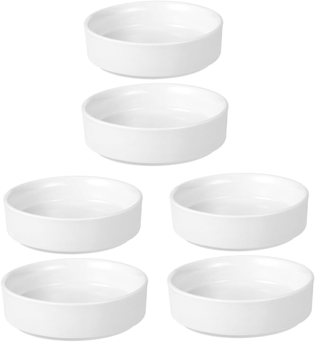 ibasenice 6pcs Heavy Duty Ceramic Plant Saucers Drip Trays for Flower Pots Prevent Water Leakage for Use Design for Potted Plants