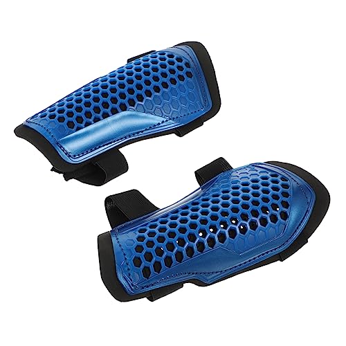 Totority 1 Par Espinilleras De Futbol Guardia Práctica Espinilla Taekwondo Soporte De Férula para Pantorrilla Patada Mangas De Espinilleras Becerro Rodilleras Tobillo Adulto Azul Resina
