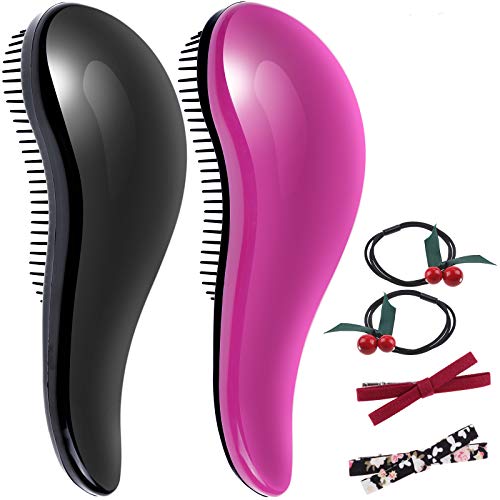 Anpro 2PCS Brosses à Cheveux Raides ,Crêpelés,...