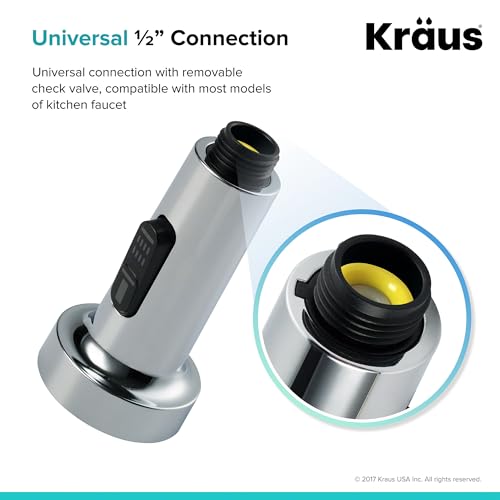 Kraus KFS-1CH Dual Function Kitchen Faucet Sprayer, Chrome by Kraus - Image 5