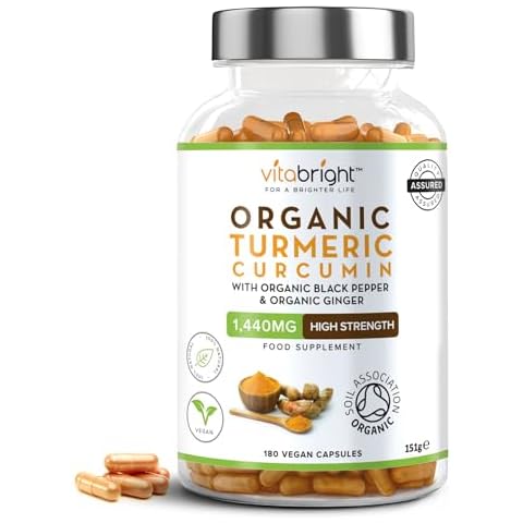 VitaBright Organic Turmeric & Black Pepper Capsules Cover