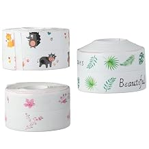1.5inch x 10.5Feet Caulk Tape,Bathroom Adhesive Seam Stickers,Cute Pattern Seam Stickers,Self-Adhesive Caulking Sealing Tape,for Countertop,Sink,Bathroom,Toilet,Bathtub Floor