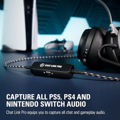 Elgato Chat Link Pro - Audio Adapter, for PS5, PS4, Nintendo Switch, Capture Voice Chat, Gameplay Sound, Extra Long Cable by Elgato - Image 2