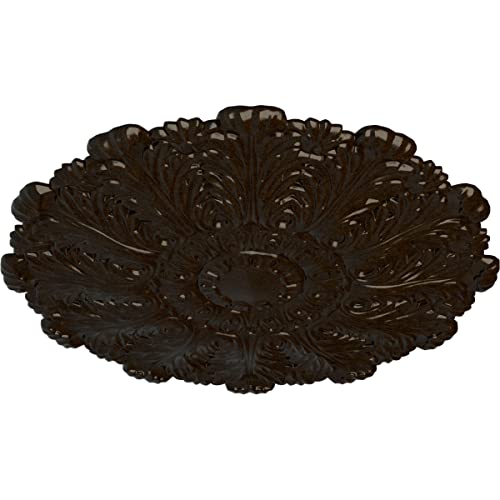 Image of Ekena Millwork CM31DUBZS 31 inchOD X 1 1 /2 inchP Durham Ceiling Medallion Fits Canopies Up To 4 1 /4 inch, Bronze