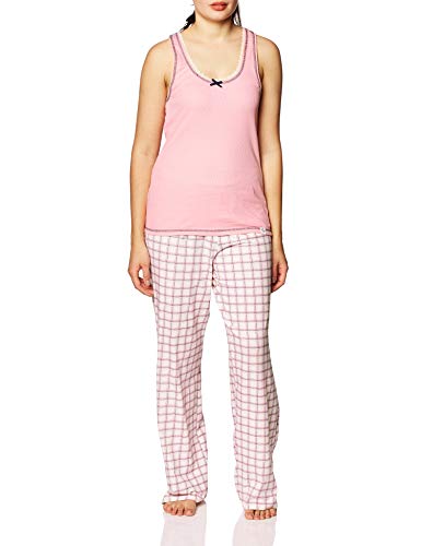 Tommy Hilfiger Women's Rib Tank Logo Pant Set