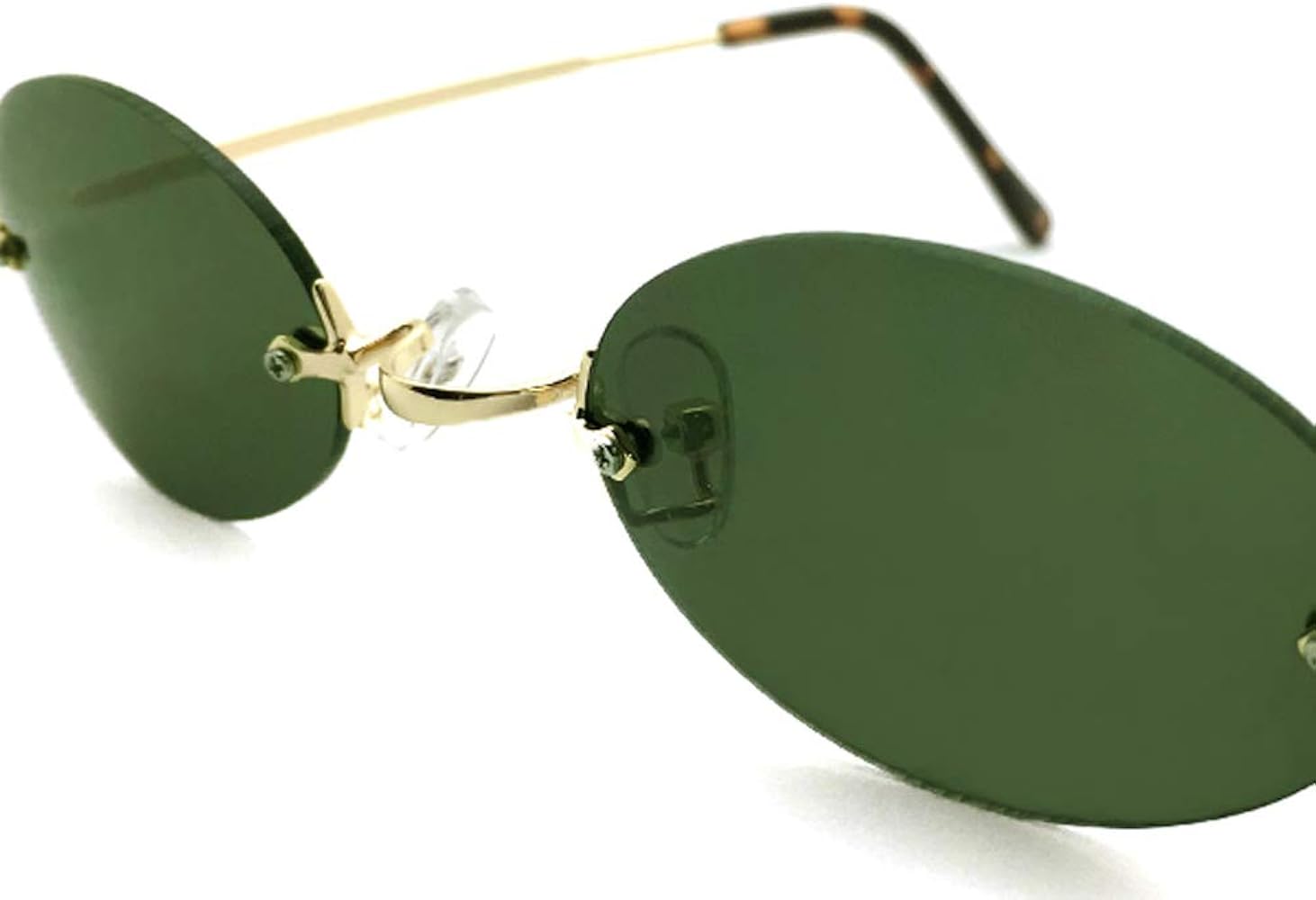 Amazon | [DESIGN EYEWEAR] TWO POINT RIMLESS OVAL SUNGLASS(ツー 