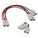 Startbuymore 120A Anders0n Connector Cable To Dual Y Adapter, 6AWG Automotive Cable, IP20 Protection, For RVs, Yachts, Buses, Ships(50CM)