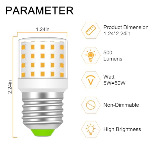 TRIJZHOU 2 Pack E27 LED Light Bulbs 6W Equivalent to 60W Halogen Warm White 3000k 806 Lumen AC 100-256Volt Beam Angle Energy Saving Larger E27 Screw Bulb - Image 2