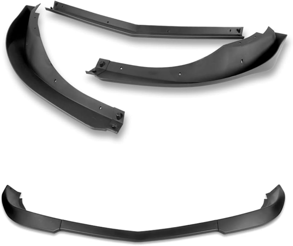 Q1-TECH, Front Bumper Lip fit for Compatible with 2010 2011 2012 2013 Chevy Camaro V6 Model Only (Does Not Fit V8 Models), Front Lip Spoiler Air Chin Body Kit Splitter ABS (Matt Black)