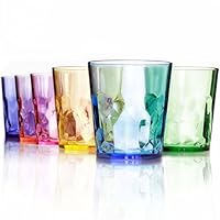 SCANDINOVIA - 400ml unzerbrechliche Premium-Trinkgläser - 6er Set - Tritan Kunststoff Becherglas - BPA Frei - Spülmaschinenfest - Stapelbar