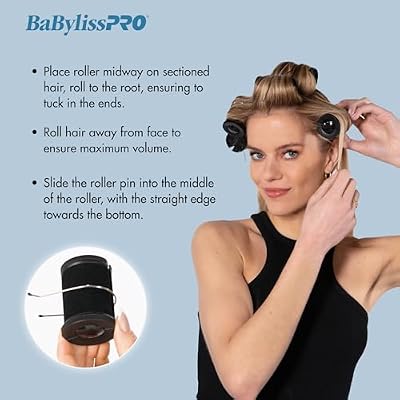 BaBylissPRO Nano TitaniumTM Standing Hot Roller Sets - storage drawer, silcone cover, cord wrap