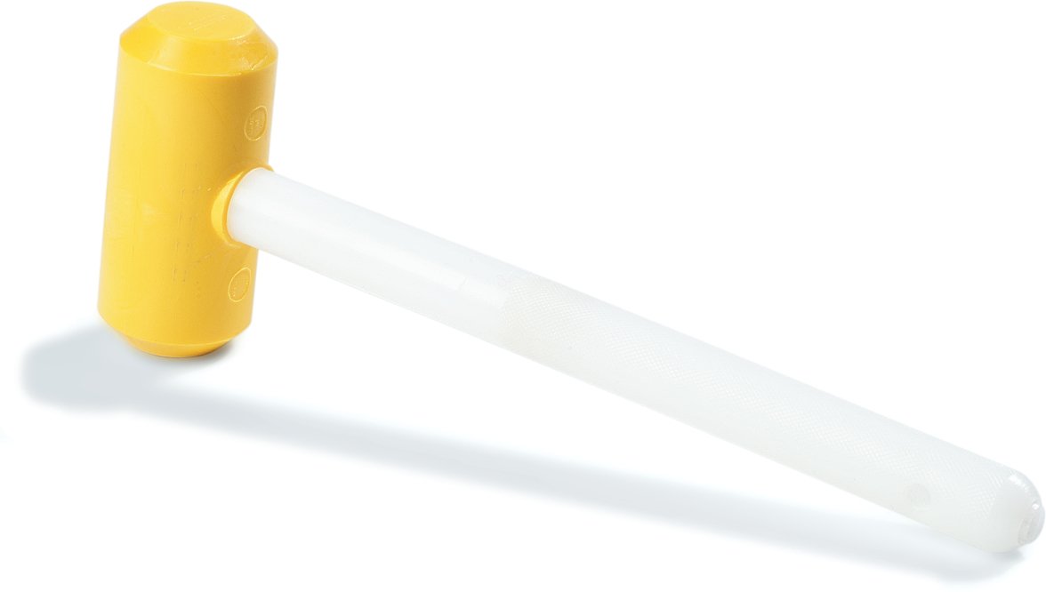 SPARTA 4070400 Spectrum Plastic Mallets, Plastic Mallet With Threaded Handle For Cleaning, 14 Inches, White, (Pack of 12)