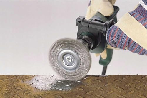 Miniatura 2 de Wolfcraft Juego De Cepillos De Alambre De Acero De 4 Piezas I 2133000 I Para Quitar Óxido, Eliminar Pintura Y Limpiar