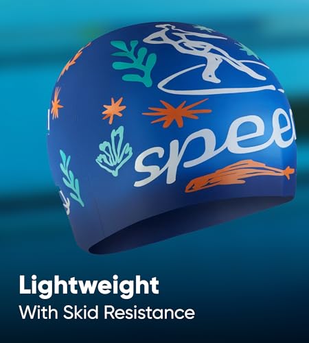 Image of Speedo Unisex Kids Tiger Print Swim Cap for Tots - Boys and Girls
