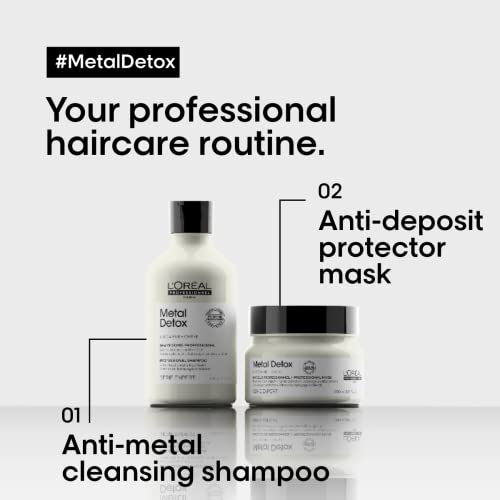L’oreal Professionnel Metal Detox Shampoo & Hair Mask Set | Prevents Damage & Prolongs Hair Color | Anti-Breakage Shampoo For Damaged Or Color-Treated Hair | For All Hair Types | Sulfate-Free #TOP5
