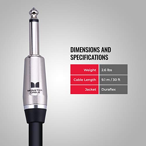 Monster Prolink Performer 600 Speaker Cable: 30 Ft, Straight 1/4 Plugs #TOP4