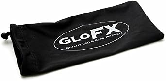 GloFX Clear Kaleidoscope Glasses - Rainbow Lens Bug Eye - Flat Back