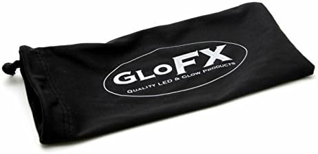 GloFX Clear Kaleidoscope Glasses - Rainbow Lens Bug Eye - Flat Back