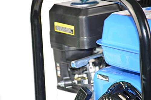 Motobomba de Agua a Gasolina BRACOG HJM20CX | Motor 4 Tiempos 196cc 6,5CV, Caudal 36.000 L/h, Elevación 28m, Aspiración 7m, Conexión 2" | Jardín y Riego