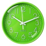 Aolso Orologio da Parete Silenzioso Senza ticchettio, Orologio da Parete Rotondo Alimentat...