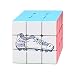 Cartoon Football Shoes Blue Pattern Magic Cube Puzzle 3x3 Toy Game Play
