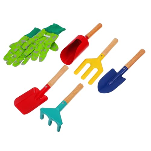 KONTONTY Ensemble Doutils De Jardinage pour Plantation Pelle De Jardin Truelle Fourche pour Activités De Jardinage pour Garçons Et Filles