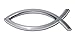 Cobra-Tek 3D Jesus Fish Car Emblem Decal Symbol Decorative Badge Sticker Decal ABS Chrome 4