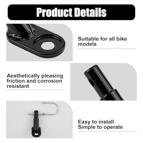 Miniatura 3 de Acoplamiento Para Remolque De Bicicleta, 1 Pieza Con Pasador De Seguridad De Acero Aleado, Acoplamiento Para Remolque De Bicicleta, Adaptador Para Remolque De Bicicleta Para Niños, Remolque Para
