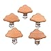Arakierst 5pcs Natural Wood Suspender Pacifier Clips Cute Beech Wooden Animal Cloud Shape Clips Charm DIY Beading Pacifier Chain Accessory