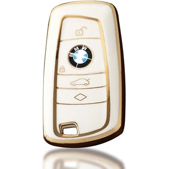 BMW Car Key Case for 1 Series 2 3 4 Series 5 Series 6 Series F10 F12 F20 F25 F30 X3 X4 M3 M4 M5 3GT 5GT 5GT Key Cover TPU Silicone - 4 Buttons White