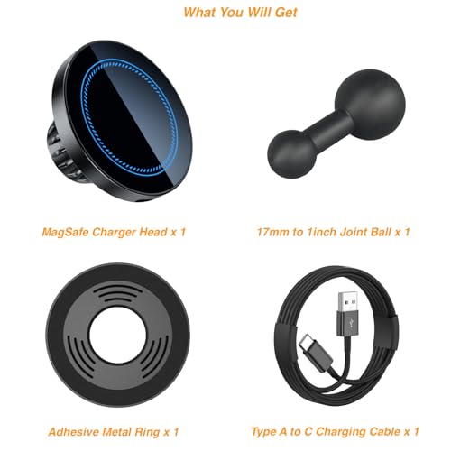 EZTOMUXE for MagSafe Wireless Charging Phone Holder with 1” Ball Mount by EZTOMUXE - Used condition - Image 7