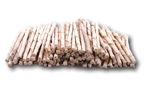 Top Dog Chews Rawhide Natural Twist Sticks -Pack Of 100 From Regular #TOP2