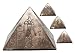 Ebros Ancient Egyptian Gods And Deities Anubis Horus Isis And Sekhmet Pyramid Cremation Urn Memorial Statue Pyramid Decorated With Egyptian Hieroglyphs