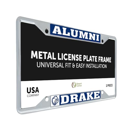 Desert Cactus Drake University Bulldogs License Plate Frame (Alumni)