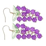 Petites boucles d'oreilles en forme de raisin - peuvent être assorties à toutes sortes de robes ou de tenues de soirée, jolies boucles d'oreilles en forme de fruit