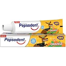 Pepsudent Kids Toothpaste, Orange Flavor, Cavity Protection, 45g, Pack of 4 45 x 4 = 180g