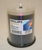 Philips Duplication DVD-R 16X Sliver Shiny 100PK Spindle